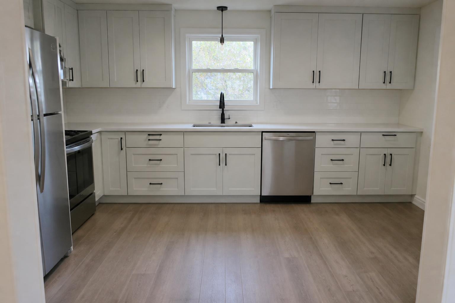 Custom cabinetry & flooring — Hillsboro after